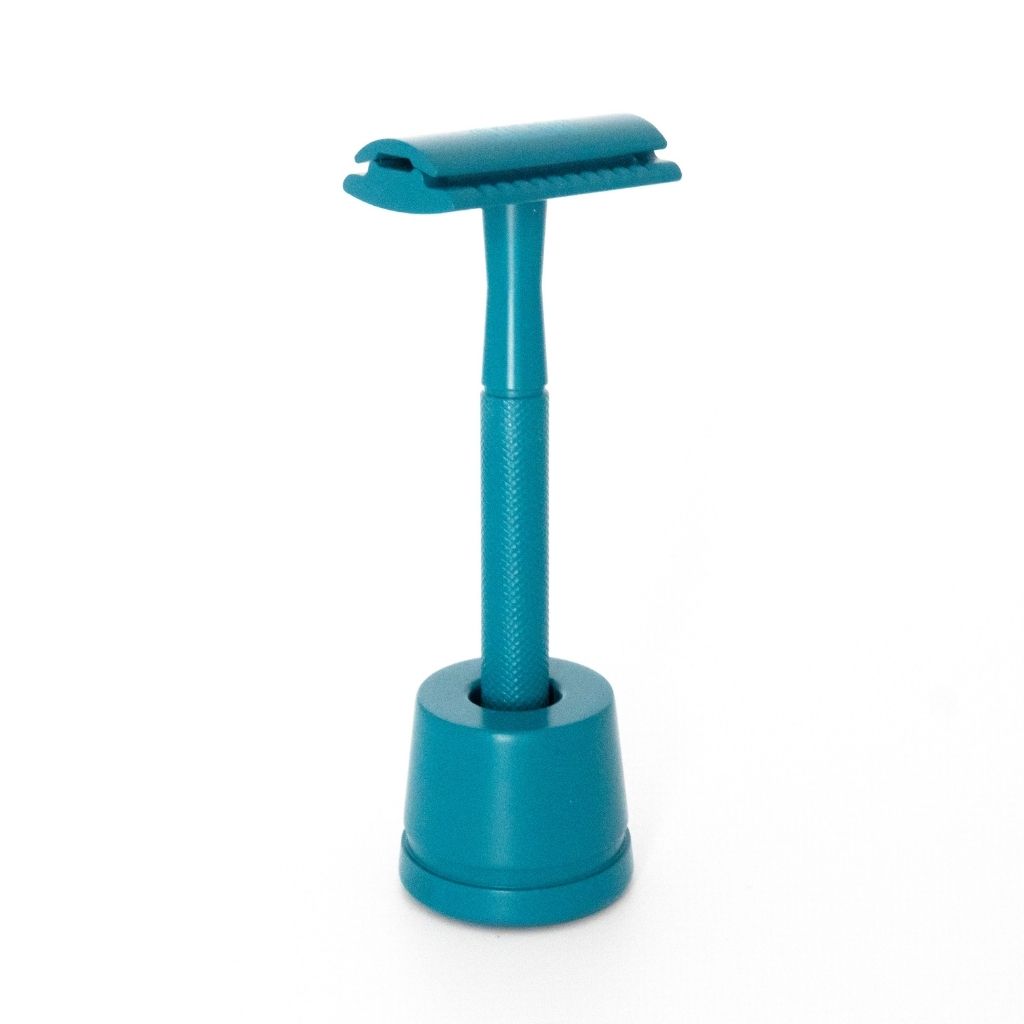 Teal Safety Razor | Reusable, Eco-friendly Razor (Includes 10x blades)-8